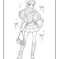 World of Winx Stella Coloring Sheet
