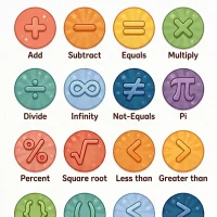 Circle Math Symbols Worksheet 9 Circle Math Symbols Worksheet