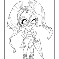 Hairdorables Free Rayne Coloring Sheet