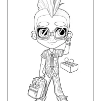 Hairdorables Gamer Greg Coloring Page