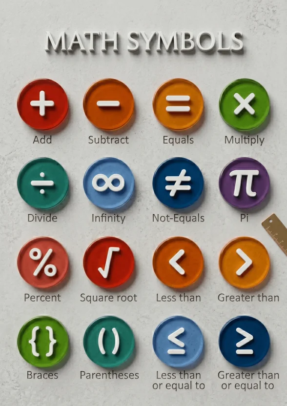 Marble Math Symbols Worksheet 1 Marble Math Symbols Worksheet