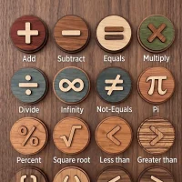 Wooden Math Symbols Worksheet 3 Wooden Math Symbols Worksheet