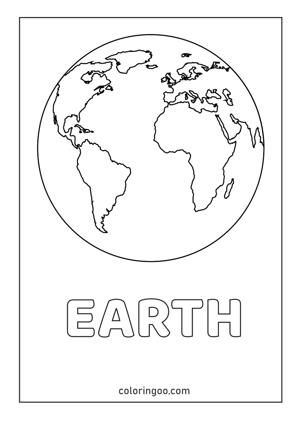 earth coloring pages 2