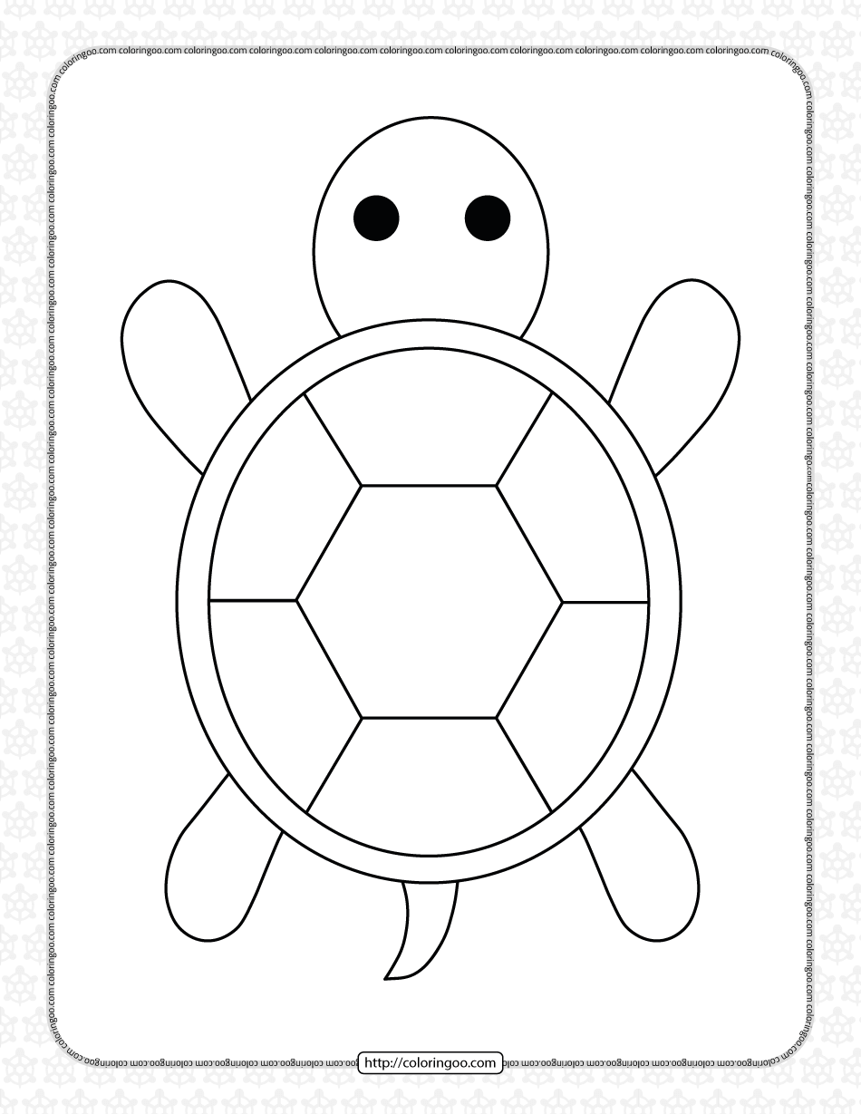 turtle printable coloring pages for kids