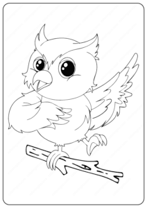 Owl Printable Coloring - Drawing Pages