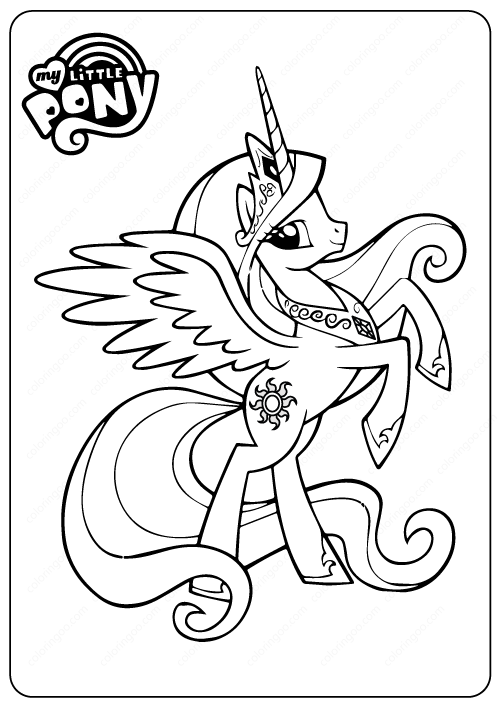 my little pony coloring page 02