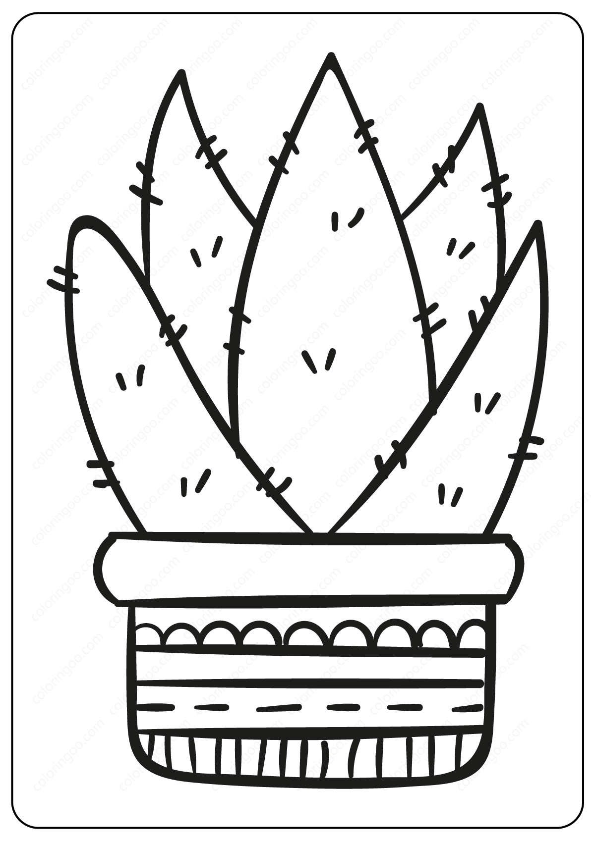 cactus coloring pages 10