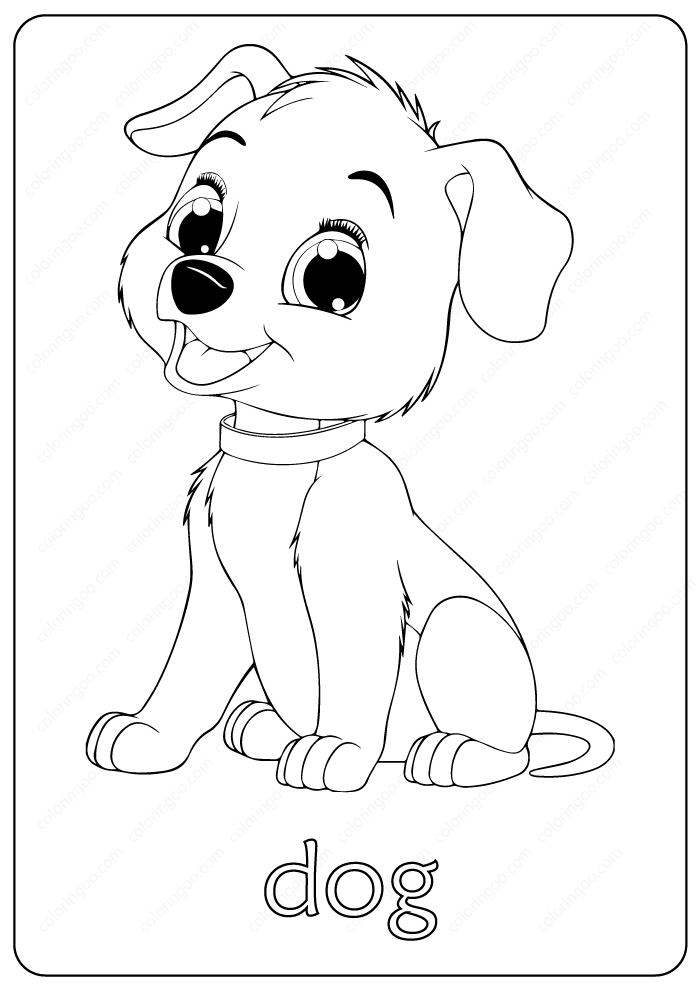 dog coloring pages 2