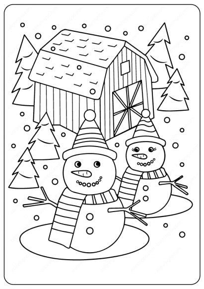 merry christmas coloring pages 04