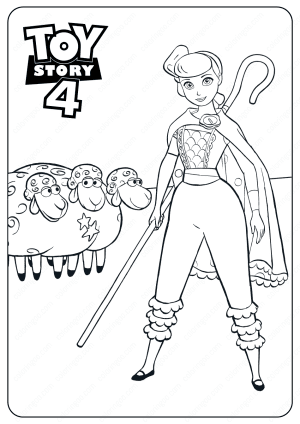 toy story 4 bo peep coloring pages 05