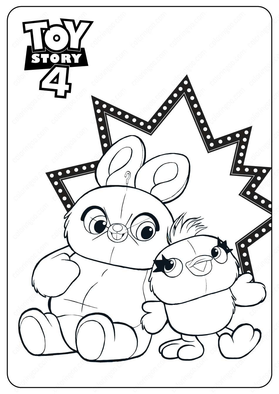 toy story 4 ducky and bunny coloring pages 08