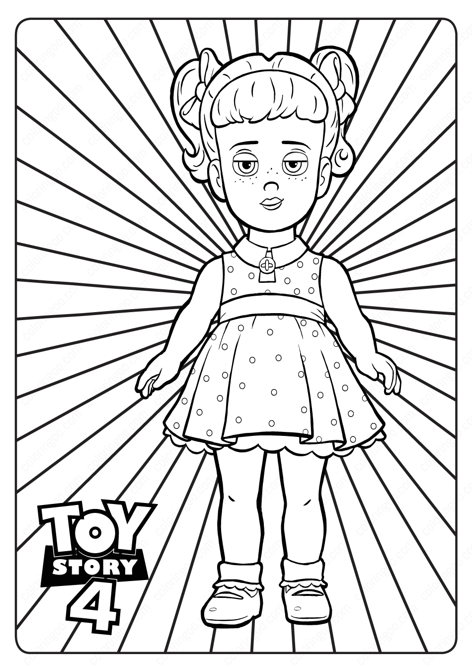 toy story 4 gabby gabby coloring pages 09