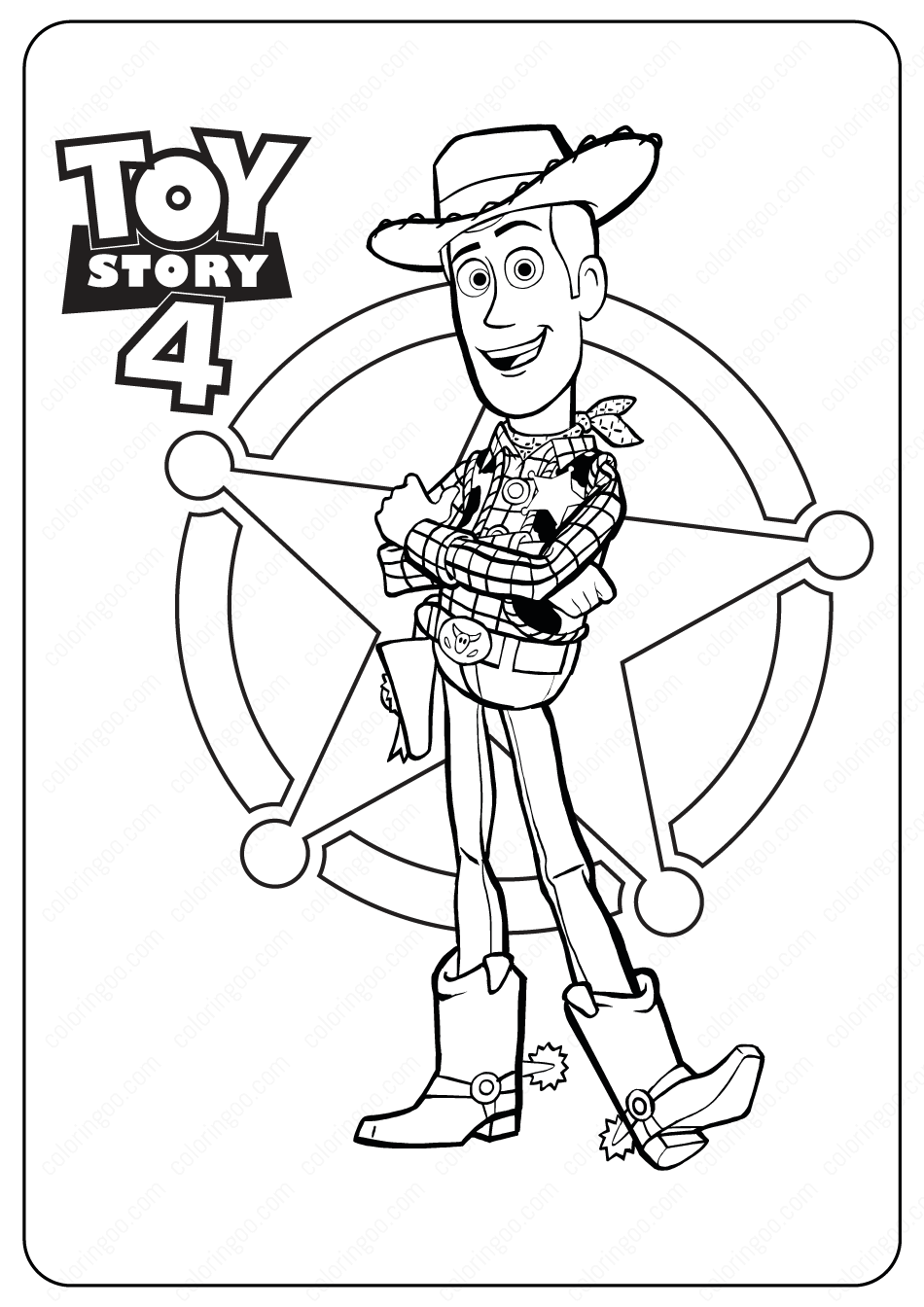 toy story 4 outline coloring pages 01