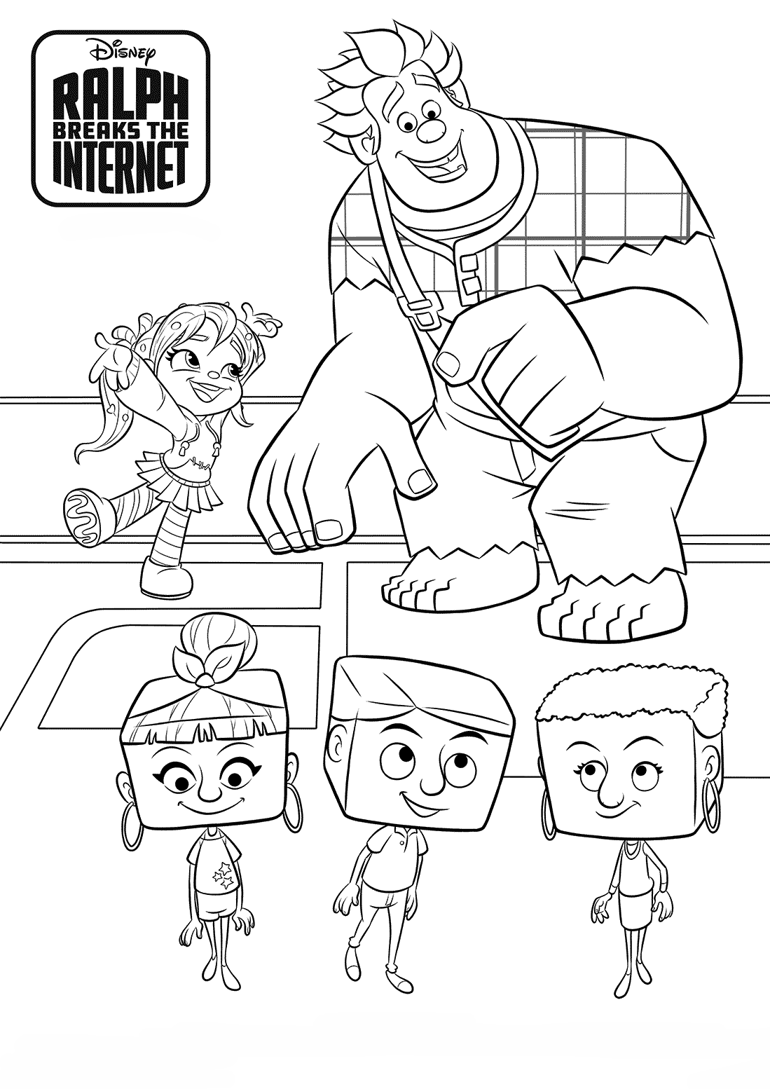 Ralph 2 Coloring Pages