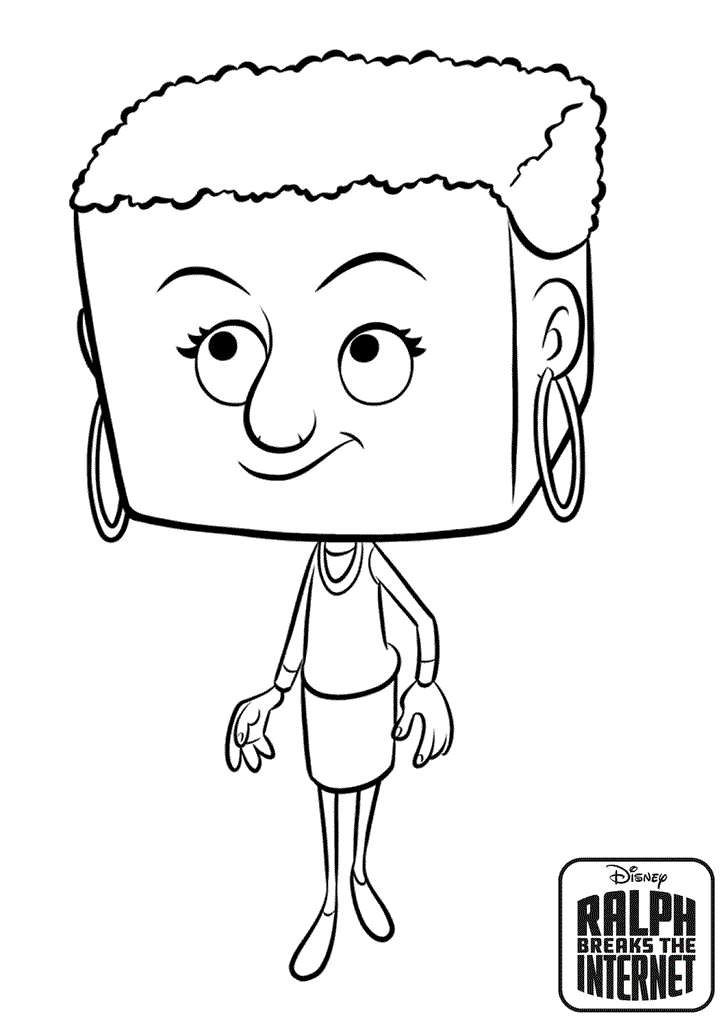 Ralph Breaks The Internet Coloring Pages