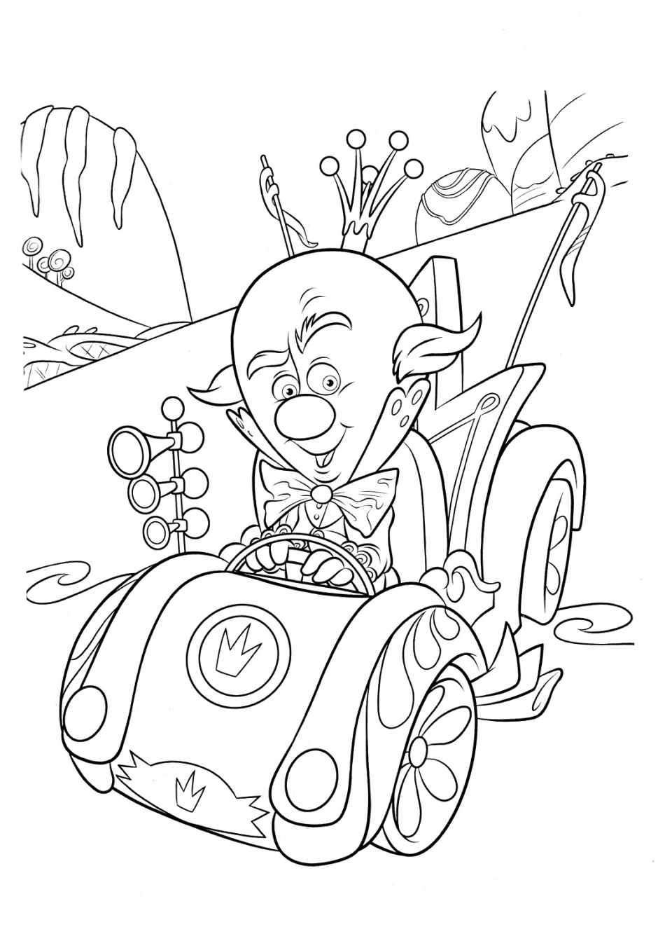 king candy racing coloring pages e1580539109926