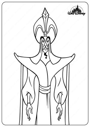 Disney The Evil Sorcerer Jafar Coloring Pages