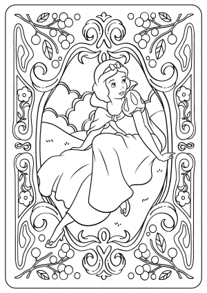 printable disney snow white coloring pages