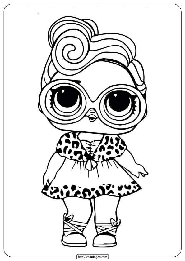 Free Printable Lol Doll Dollface coloring pages th