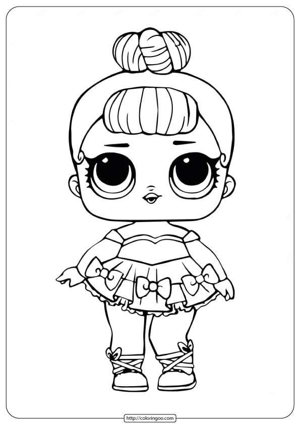 LOL Doll Miss Baby Glitter coloring pages th