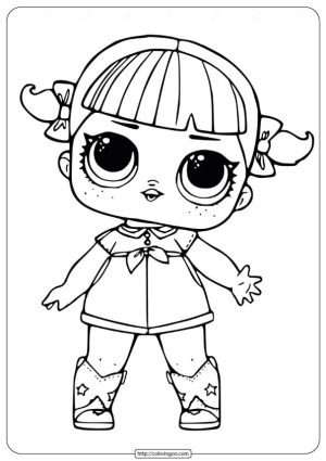 LOL Surprise Doll Coloring Pages Cherry