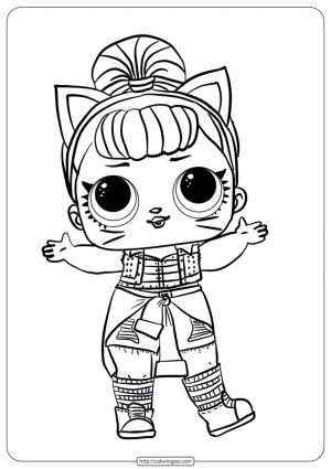 LOL Surprise Doll Coloring Pages Troublemaker