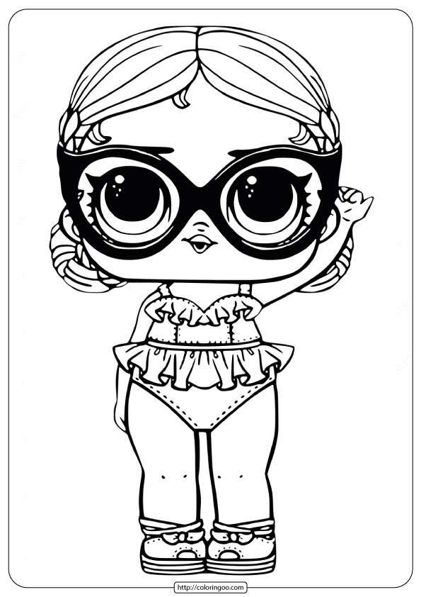 LOL Surprise Doll Coloring Pages Vacay Babay th