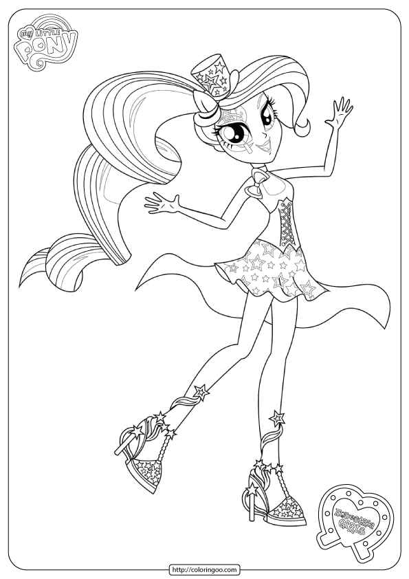 MLP Equestria Girls Trixie Coloring Pages th