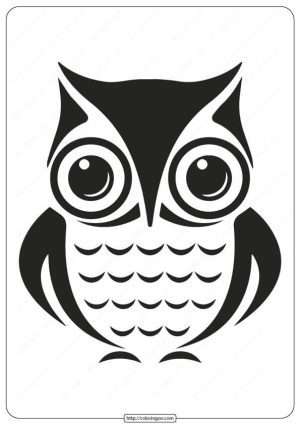 free printable owl coloring page