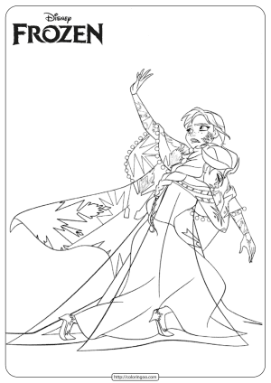 printable anna elsa coloring pages