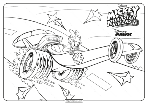 Mickey And The Roadster Racers Daisy Coloring Page