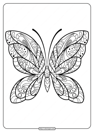 butterfly mandala coloring pages book 38