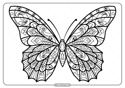 butterfly mandala coloring pages book 39