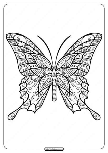 butterfly mandala coloring pages book 42