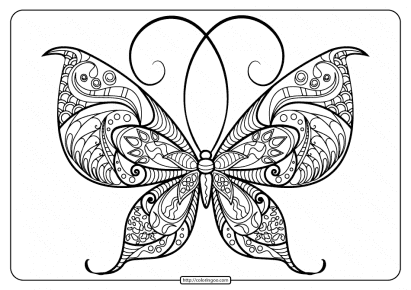 butterfly mandala coloring pages book 48