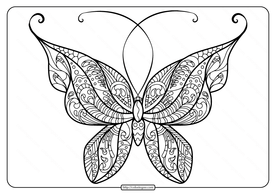 butterfly mandala coloring pages book 49 e1584897530455