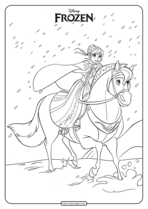 disney frozen anna coloring pages book 05