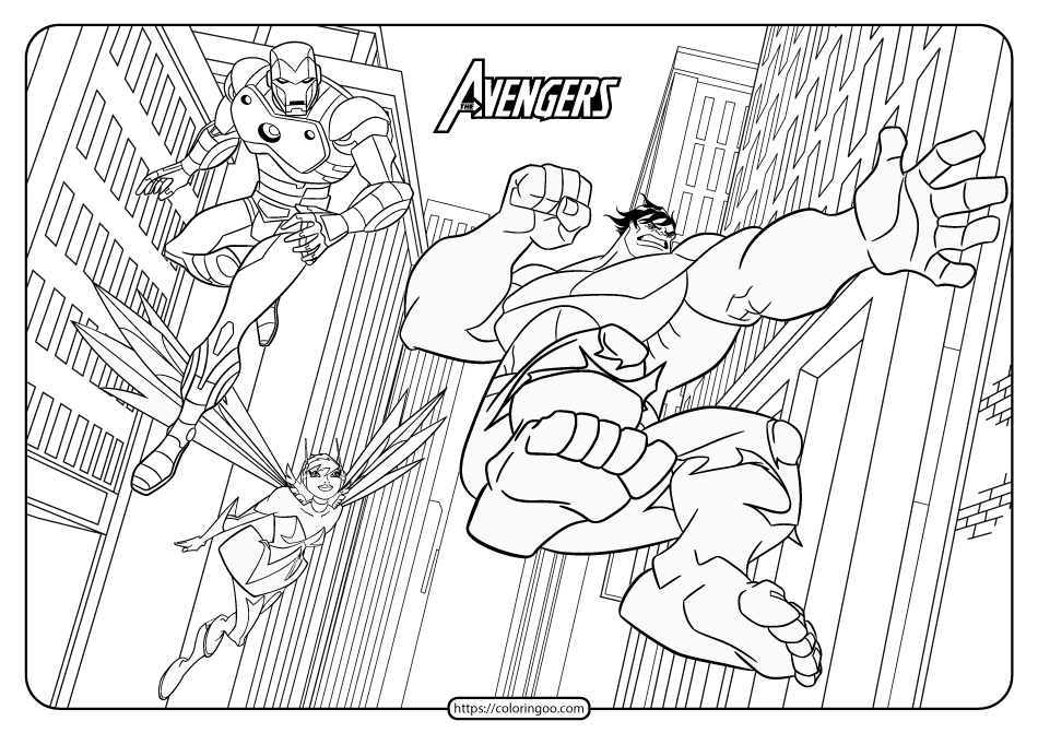 printable avengers coloring book and pages 01