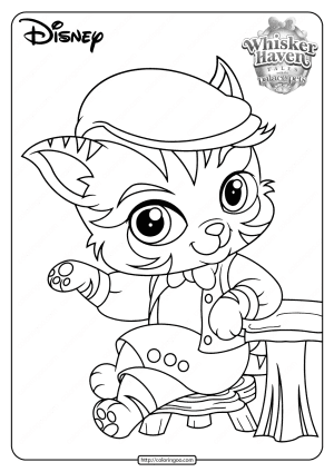 printable palace pets barnaby pickles pdf coloring page