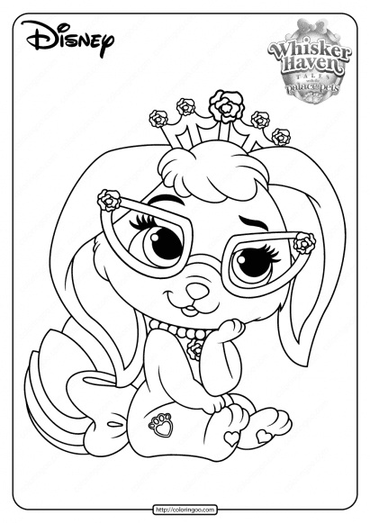 Printable Palace Pets Booksy PDF Coloring Pages