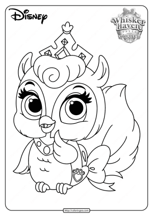 printable palace pets fern coloring pages
