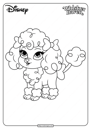 printable palace pets lacy pdf coloring pages