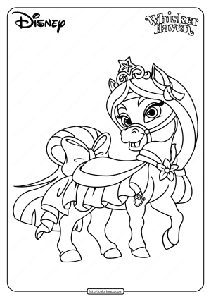 printable palace pets lychee pdf coloring pages
