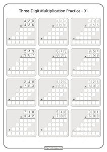 printable three digit multiplication practice 01