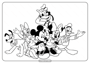 Disney Mickeys Typing Adventure Coloring Page