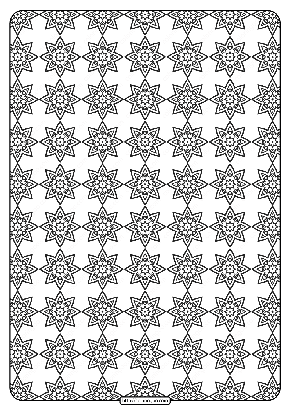 Free Printable Geometric Pattern PDF Book 019