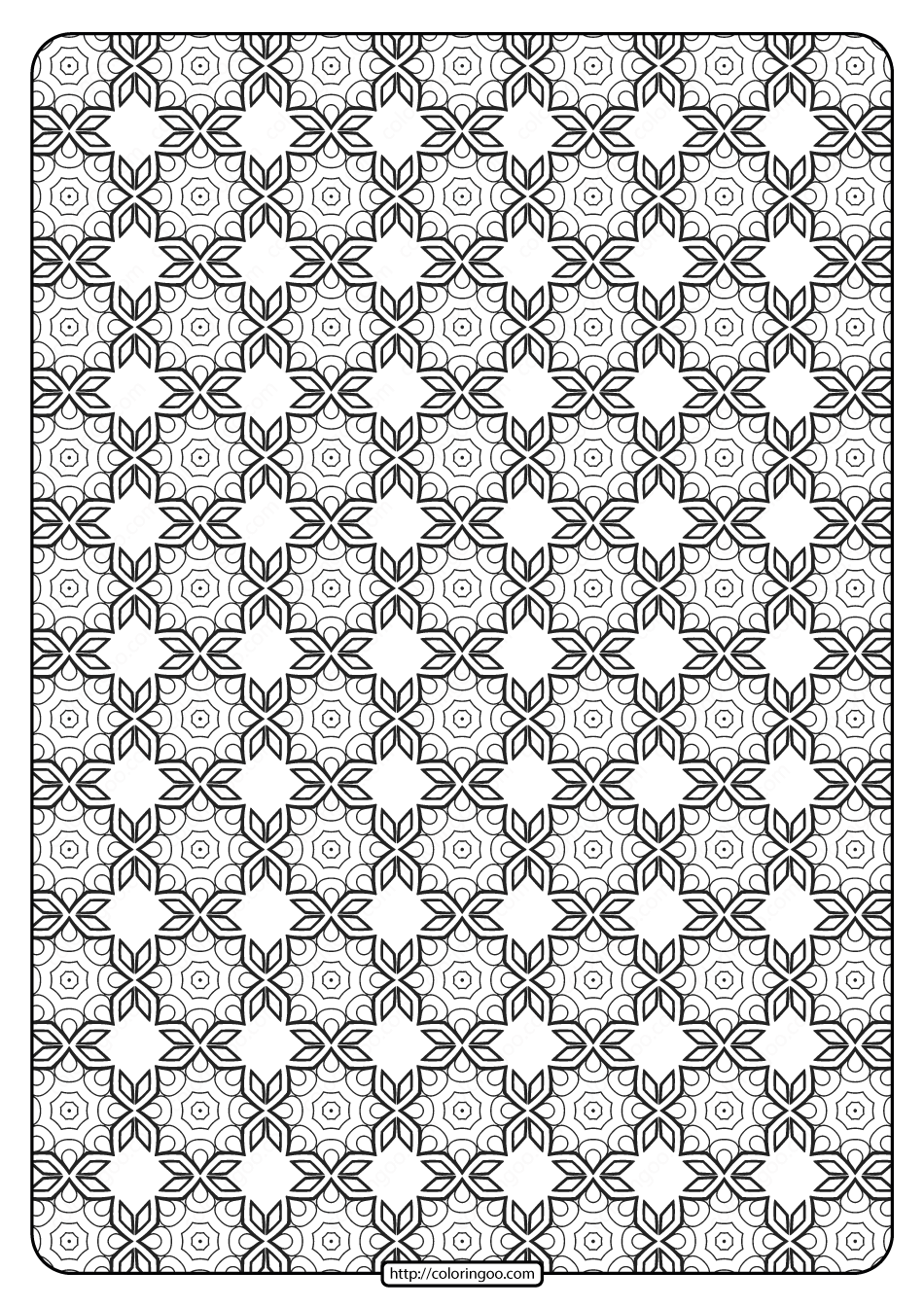 Free Printable Geometric Pattern PDF Book 020