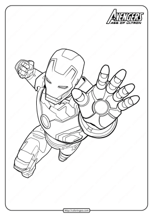 Marvel Avengers Iron Man Pdf Coloring Pages