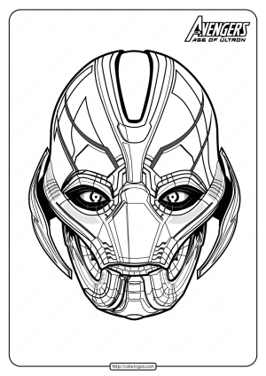 Marvel Avengers Ultron Pdf Coloring Pages