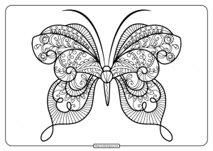 butterfly mandala coloring pages book 50 e1586725055916